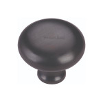 M Marcus Heritage Brass Mushroom Design Wardrobe Knob 38mm 